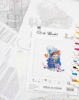 Cross Stitch Kit Luca - S - Christmas Mouse, B1168 - Luca - S Yarns