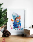 Cross Stitch Kit Luca - S - Christmas Mouse, B1168 - Luca - S Yarns