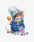 Cross Stitch Kit Luca - S - Christmas Mouse, B1168 - Luca - S Yarns
