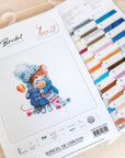 Cross Stitch Kit Luca - S - Christmas Mouse, B1168 - Luca - S Yarns