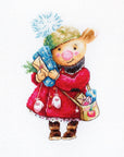 Cross Stitch Kit Luca - S - Christmas pig B1153 - Luca - S Yarns