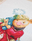 Cross Stitch Kit Luca - S - Christmas pig B1153 - Luca - S Yarns