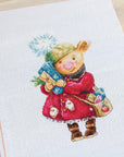 Cross Stitch Kit Luca - S - Christmas pig B1153 - Luca - S Yarns
