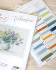 Cross Stitch Kit Luca - S - Cornflowers and Chamomile Vase, B2275 - Luca - S Yarns