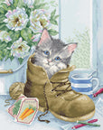 Cross Stitch Kit Luca - S - Cute Kitten, B2391 - Luca - S Yarns