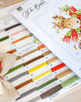 Cross Stitch Kit Luca - S - Deer carrying gifts, B1120 - Luca - S Yarns