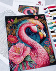 Cross Stitch Kit Luca - S - Flamingo Fantastico, BU5036 - Luca - S Yarns
