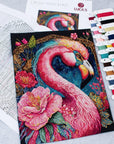 Cross Stitch Kit Luca - S - Flamingo Fantastico, BU5036 - Luca - S Yarns