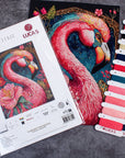 Cross Stitch Kit Luca - S - Flamingo Fantastico, BU5036 - Luca - S Yarns