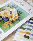 Cross Stitch Kit Luca - S - Floral Bouquet, B2370 - Luca - S Yarns