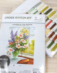 Cross Stitch Kit Luca - S - Flowers by the window, BU4015 - Luca - S Yarns