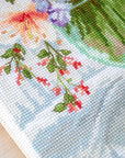 Cross Stitch Kit Luca - S - Flowers by the window, BU4015 - Luca - S Yarns
