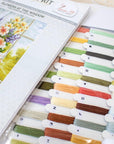 Cross Stitch Kit Luca - S - Flowers by the window, BU4015 - Luca - S Yarns