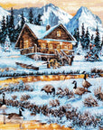 Cross Stitch Kit Luca - S - Geese on the Stream, B590 - Luca - S Yarns