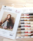 Cross Stitch Kit Luca - S - Girl selling flowers, B513 - Luca - S Yarns