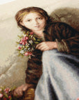 Cross Stitch Kit Luca - S - Girl selling flowers, B513 - Luca - S Yarns