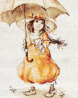 Cross Stitch Kit Luca - S - Girl with Umbrella, B1065 - Luca - S Yarns
