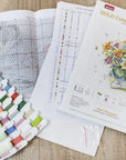 Cross Stitch Kit Luca - S Gold - April Bouquet, B7000 - Luca - S Yarns