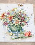 Cross Stitch Kit Luca - S Gold - April Bouquet, B7000 - Luca - S Yarns
