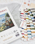 Cross Stitch Kit Luca - S, Gold Collection - B619, Tranquil Seafront - Luca - S Yarns