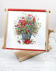 Cross Stitch Kit Luca - S Gold - December Bouquet, B7002 - Luca - S Yarns
