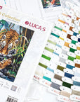 Cross Stitch Kit Luca - S Gold - The Tiger, B2406 - Luca - S Yarns