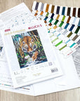 Cross Stitch Kit Luca - S Gold - The Tiger, B2406 - Luca - S Yarns