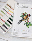 Cross Stitch Kit Luca - S - Goldfinch bird, B1197 - Luca - S Yarns