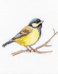 Cross Stitch Kit Luca - S - Great tit, B1155 - Luca - S Yarns