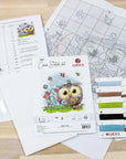 Cross Stitch Kit Luca - S - Happy Owl B1401 - Luca - S Yarns