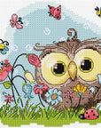 Cross Stitch Kit Luca - S - Happy Owl B1401 - Luca - S Yarns