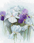 Cross Stitch Kit Luca - S - Irises, B2367 - Luca - S Yarns
