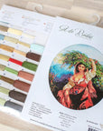 Cross Stitch Kit Luca - S - Italian with flowers, B466 - Luca - S Yarns