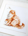 Cross Stitch Kit Luca - S - Kitten with a Dragonfly, B2270 - Luca - S Yarns
