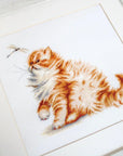 Cross Stitch Kit Luca - S - Kitten with a Dragonfly, B2270 - Luca - S Yarns