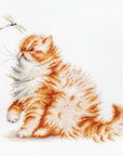Cross Stitch Kit Luca - S - Kitten with a Dragonfly, B2270 - Luca - S Yarns