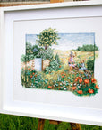 Cross Stitch Kit Luca - S - Landscape with poppies, BU4013 - Luca - S Yarns