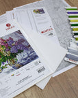 Cross Stitch Kit Luca - S - Lilac Bouquet, B7015 - Luca - S Yarns