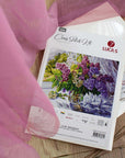 Cross Stitch Kit Luca - S - Lilac Bouquet, B7015 - Luca - S Yarns
