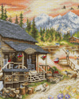 Cross Stitch Kit Luca - S - Log Cabin General Store, BU5020 - Luca - S Yarns