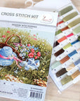 Cross Stitch Kit Luca - S - Meadow with poppies, BU4020 - Luca - S Yarns