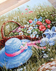 Cross Stitch Kit Luca - S - Meadow with poppies, BU4020 - Luca - S Yarns
