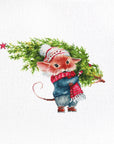 Cross Stitch Kit Luca - S - Mouse with Fir Tree, B1169 - Luca - S Yarns