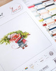 Cross Stitch Kit Luca - S - Mouse with Fir Tree, B1169 - Luca - S Yarns