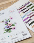 Cross Stitch Kit Luca - S - Pansies, B2231 - Luca - S Yarns