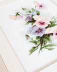 Cross Stitch Kit Luca - S - Pansies, B2231 - Luca - S Yarns