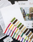 Cross Stitch Kit Luca - S - Paris in flowers, B2365 - Luca - S Yarns