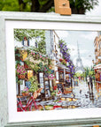Cross Stitch Kit Luca - S - Paris in flowers, B2365 - Luca - S Yarns