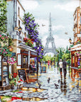 Cross Stitch Kit Luca - S - Paris in flowers, B2365 - Luca - S Yarns