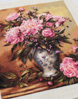 Cross Stitch Kit Luca - S - Peonies Vase, B543 - Luca - S Yarns